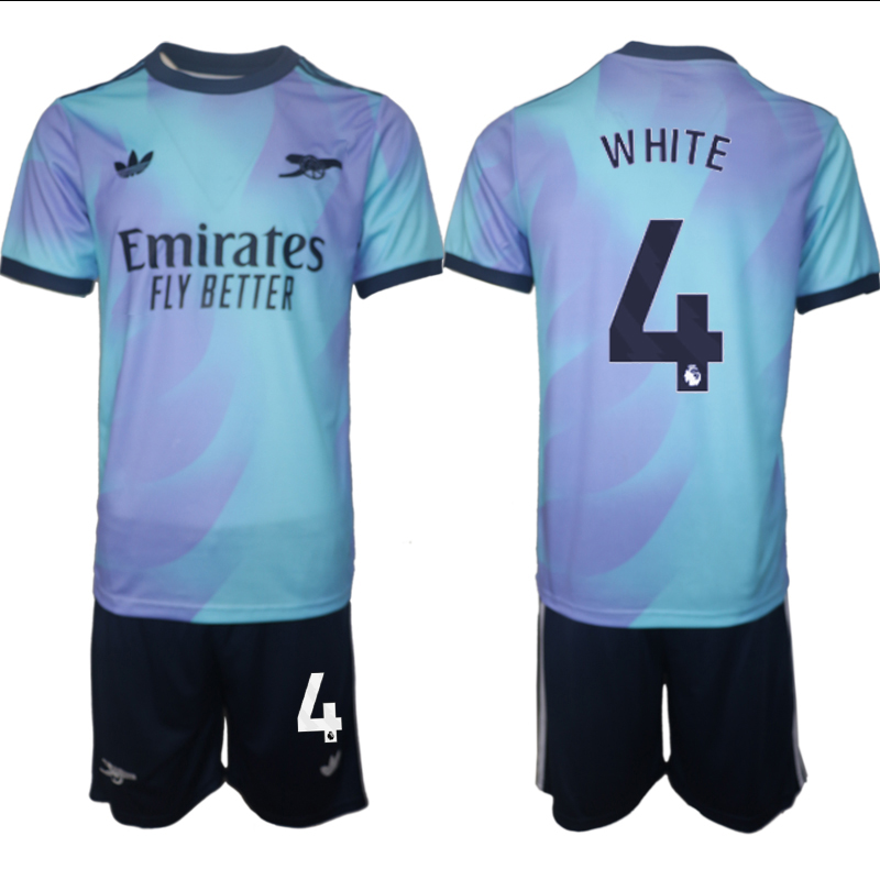 Men 2024-2025 Club Arsenal away Purple blue 4 Soccer Jersey